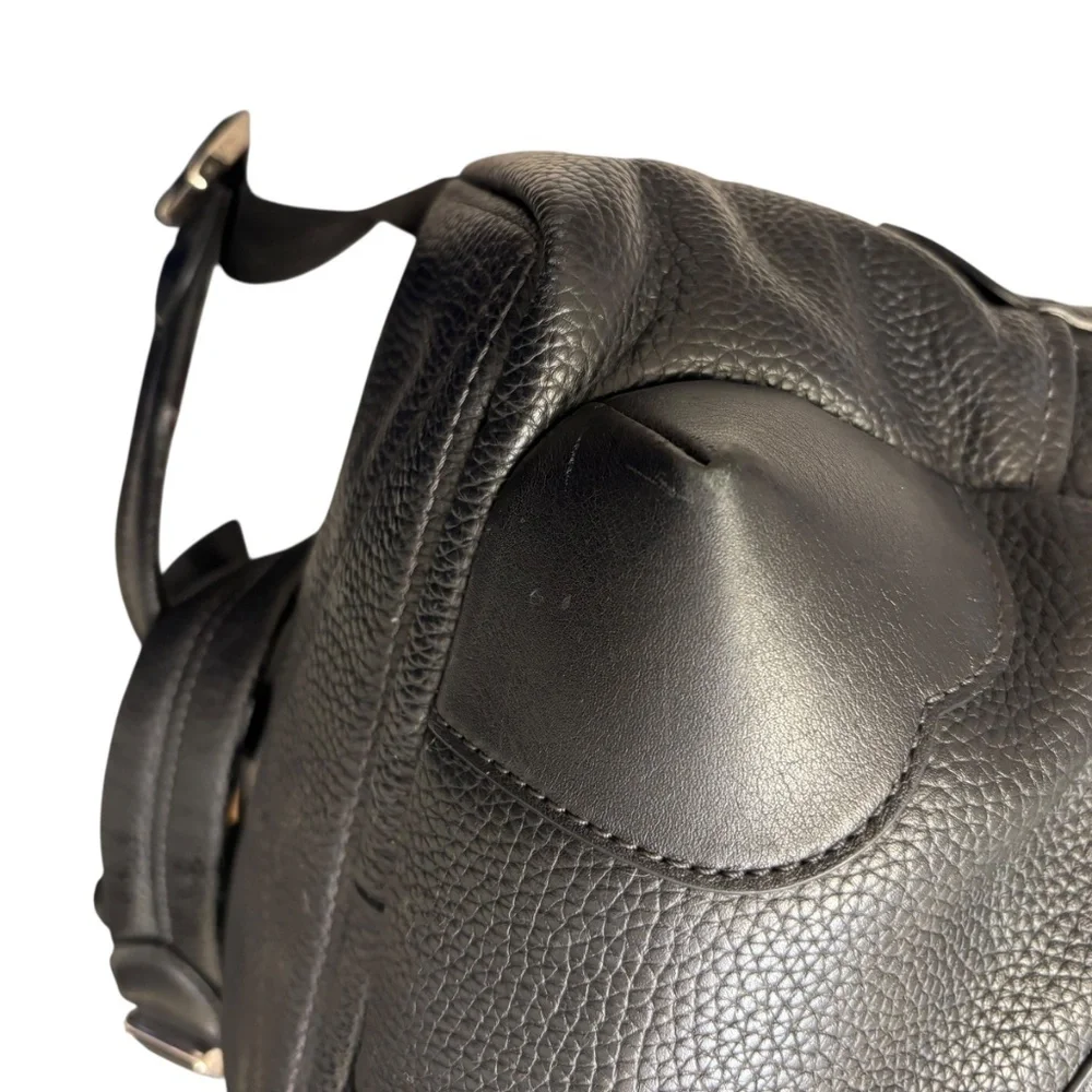 Marc jacobs “haze” black leather backpack bag